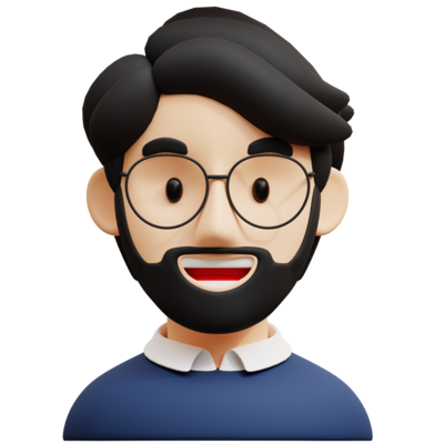 stylish spectacles guy 3d avatar character illustrations png