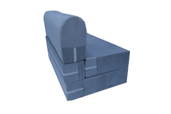 Premium Foam Sofa Cum Bed - Grey Cauterise Fabric – Foldable, Space-Saving, and Comfortable - Image 3