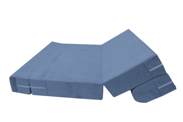 Premium Foam Sofa Cum Bed - Grey Cauterise Fabric – Foldable, Space-Saving, and Comfortable - Image 4