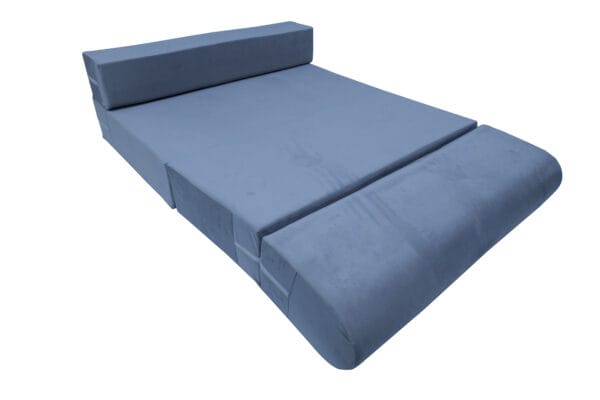 Premium Foam Sofa Cum Bed - Grey Cauterise Fabric – Foldable, Space-Saving, and Comfortable - Image 6